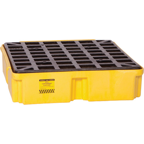 Modular Spill Platform, 15 US gal. Spill Capacity, 26" x 26.25" x 6.5" Pathway Supply LP