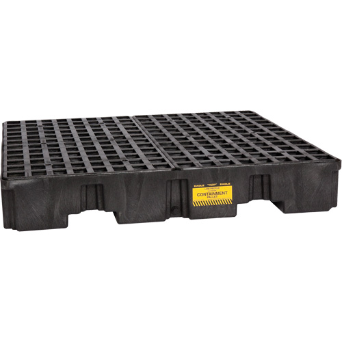 Spill Containment Pallet, 66 US gal. Spill Capacity, 51.5" x 51.5" x 8" Pathway Supply LP
