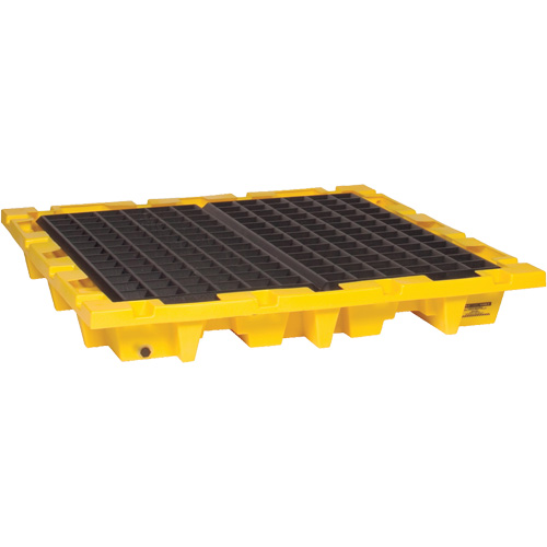 Spill Containment Pallet, 66 US gal. Spill Capacity, 58.5" x 58.5" x 7.75" Pathway Supply LP