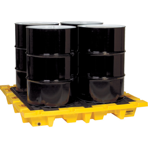 Spill Containment Pallet, 66 US gal. Spill Capacity, 58.5" x 58.5" x 7.75" Pathway Supply LP
