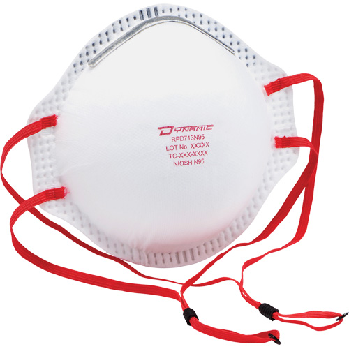 Respirateur contre les particules Dynamic, N95, Certifi&eacute; NIOSH, Taille unique Pathway Supply LP
