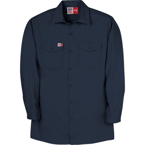 Arc Flash Work Shirt, Small, Navy Blue Pathway Supply LP
