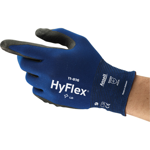 Gants HyFlex 11-816, 6, R&ecirc;vetement Mousse de nitrile, Calibre 18, Enveloppe en Nylon/Spand Pathway Supply LP