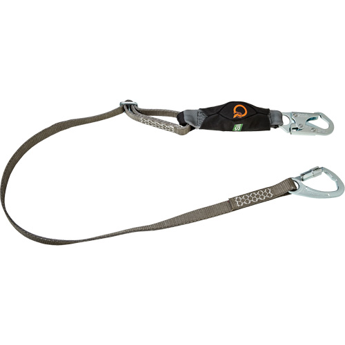 V-Series Tie-Back Lanyard, 6', Carabiner Center, Snap Hook Leg Ends, Polyester Pathway Supply LP
