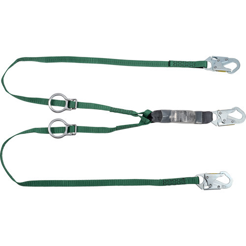 V-Series Lanyard, 3', Rebar Hook Center, Snap Hook Leg Ends, Polyester Pathway Supply LP