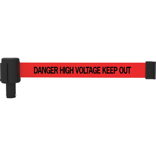 PLUS Banner Cassette, Danger High Voltage Keep Out, 15', Red Tape Pathway Supply LP