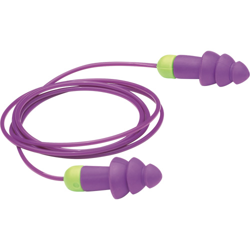 Rockets&reg; Reusable Earplugs, Corded, Bulk - Polybag, 27 dB NRR, One-Size Pathway Supply LP
