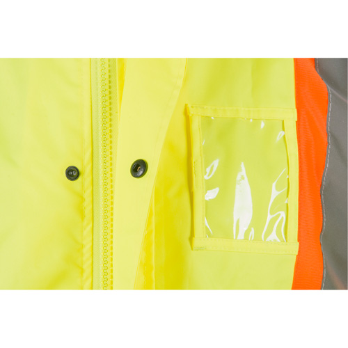 RZ1000 Rain Jacket, Polyester, X-Large, High Visibility Lime-Yellow Pathway Supply LP