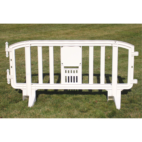 Movit Barricade, Interlocking, 78" L x 39" H, White Pathway Supply LP
