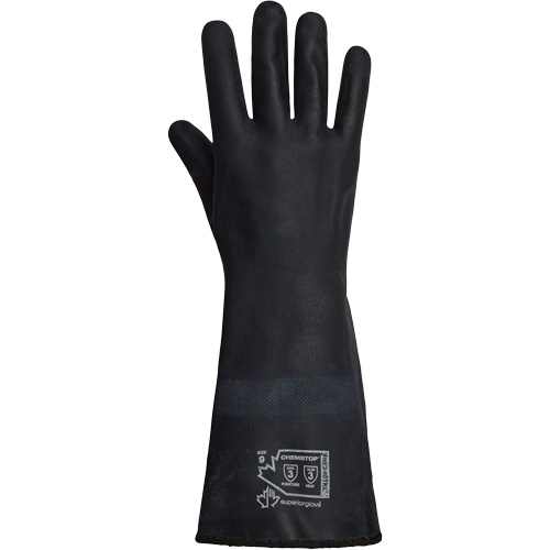SolvStop Heady-Duty Chemical & Heat-Resistant Gloves, Neoprene, 8, Protects Up To 392° F (200° C) Pathway Supply LP
