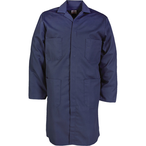 Lab Coat, Poly-Cotton, 32, Navy Blue Pathway Supply LP