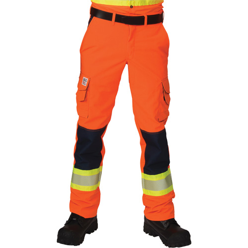 Ripstop High-Visibility Cargo Pants, Polyester, 28, High Visibility Orange Pathway Supply LP