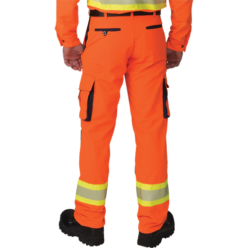 Ripstop High-Visibility Cargo Pants, Polyester, 28, High Visibility Orange Pathway Supply LP
