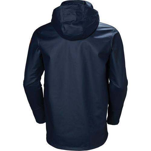 Gale Rain Jacket, Polyester/Polyurethane, Large, Navy Blue Pathway Supply LP