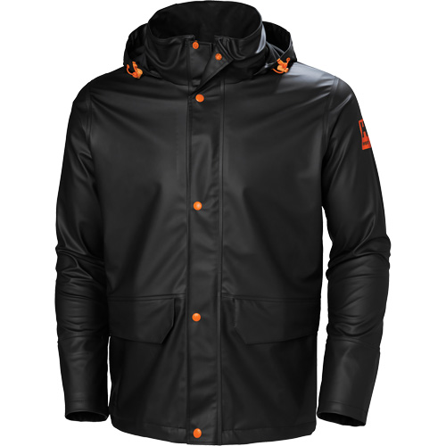 Gale Rain Jacket, Polyester/Polyurethane, X-Small, Black Pathway Supply LP