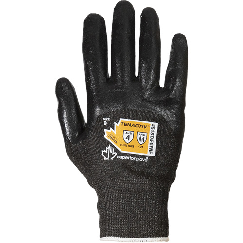 Ultrafine Composite Filament Fiber Knit Gloves, Size 5, 18 Gauge, Foam Nitrile Coated, TenActiv Shell, ASTM ANSI Level A4 Pathway Supply LP