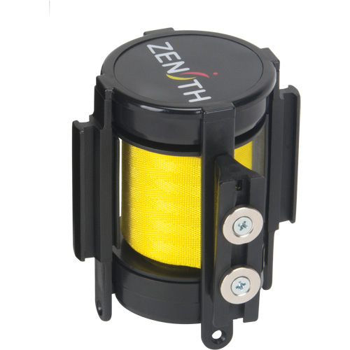 Magnetic Tape Cassette for Build-Your-Own Crowd Control Barrier, Attention ne pas entrer, 7', Yellow Tape Pathway Supply LP