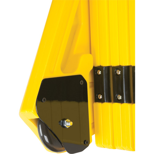 Portable Mobile Barrier, 40" H x 13' L, Yellow Pathway Supply LP