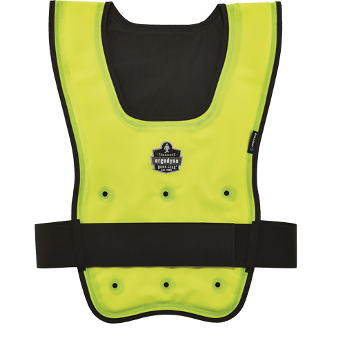 Veste refroidissante &agrave; &eacute;vaporation s&egrave;che &eacute;conomique Chill-Its 6687, Grand/T-Grand, Jaune lime haute visibilit&eacute; Pathway Supply LP