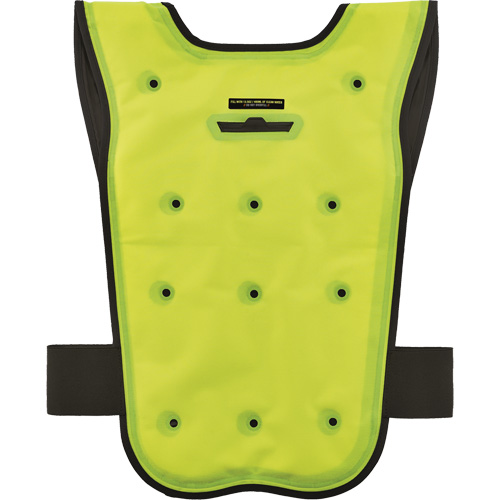 Veste refroidissante &agrave; &eacute;vaporation s&egrave;che &eacute;conomique Chill-Its 6687, Grand/T-Grand, Jaune lime haute visibilit&eacute; Pathway Supply LP