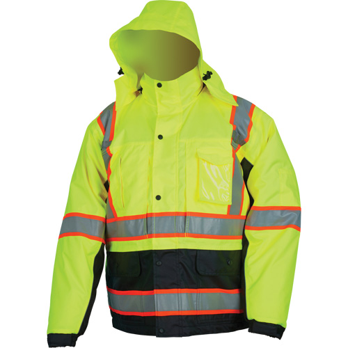 Veste isol&eacute;e haute visibilit&eacute;, Polyester/Polyur&eacute;thane, Jaune lime haute visibilit&eacute;, Petit Pathway Supply LP