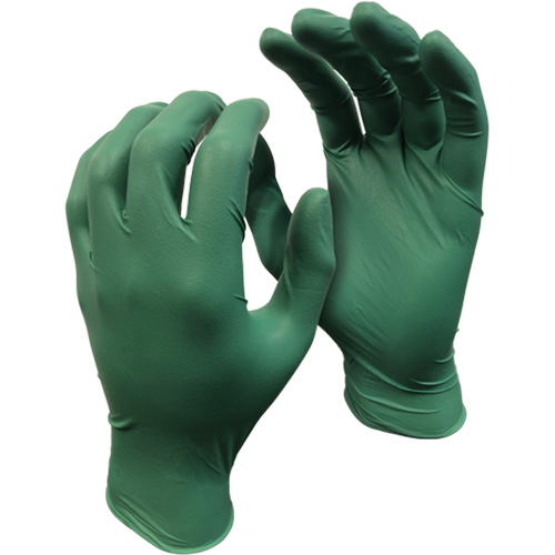 5559PF Green Monkey Gloves, Small, Nitrile, 4-mil, Powder-Free, Green Pathway Supply LP