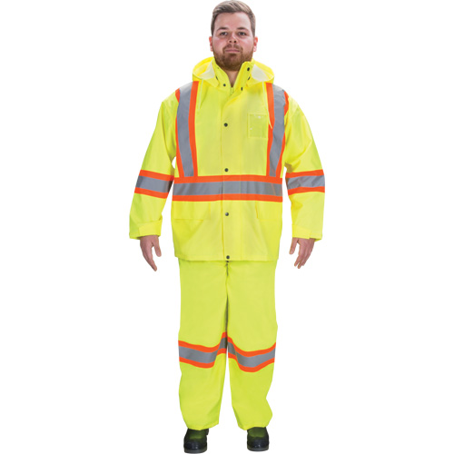 V&ecirc;tements imperm&eacute;ables RZ1000, Polyester, Petit, Jaune lime haute visibilit&eacute; Pathway Supply LP