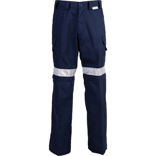 High Visibility Pants, Poly-Cotton, 32, Navy Blue Pathway Supply LP