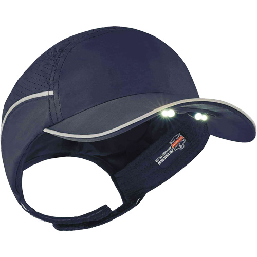 Casque antichocs l&eacute;ger avec lampe DEL 8965 Skullerz, Bleu marin Pathway Supply LP
