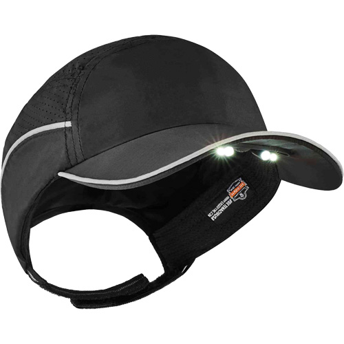 Skullerz&reg; 8965 Lightweight Bump Cap Hat with LED Lighting, Black Pathway Supply LP