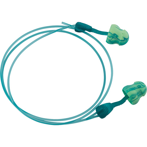 Bouchons d'oreilles hydratants &agrave; torsion Glide Foam Soothers, Vrac - Boîte, Avec cordon Pathway Supply LP
