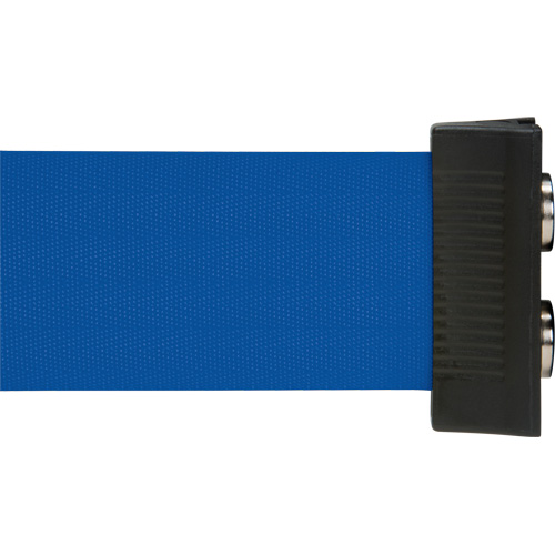 Wall Mount Barrier with Magnetic Tape, Steel, Screw Mount, 7', Blue Tape Pathway Supply LP