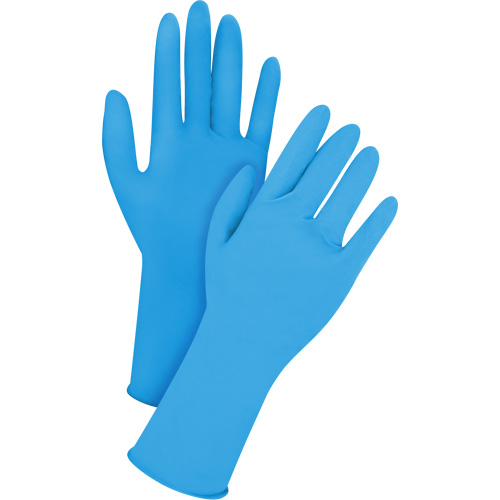 Disposable Gloves, X-Large, Latex, 14-mil, Powder-Free, Blue Pathway Supply LP