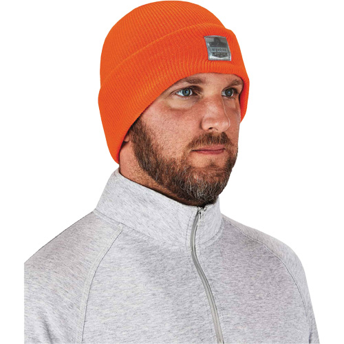 N-Ferno&reg; Rib Knit Beanie Hat, One Size, Orange Pathway Supply LP