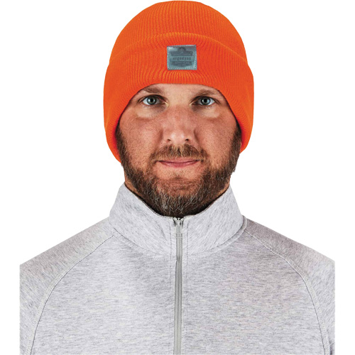N-Ferno&reg; Rib Knit Beanie Hat, One Size, Orange Pathway Supply LP
