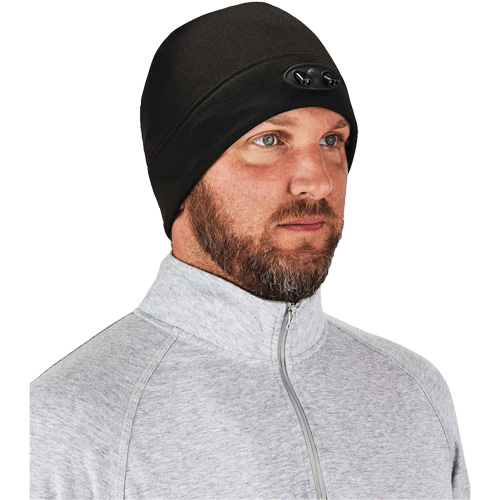 N-Ferno&reg; Skull Cap Beanie Hat with LED Lights, One Size, Orange Pathway Supply LP
