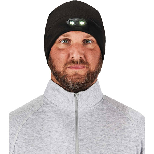 N-Ferno&reg; Skull Cap Beanie Hat with LED Lights, One Size, Orange Pathway Supply LP