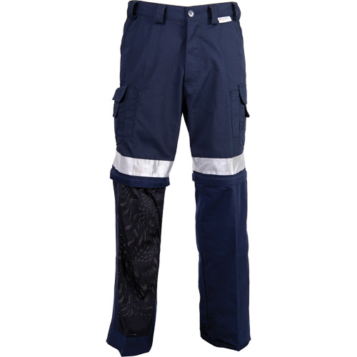 All-Season High Visibility Ventilated Pants, Poly-Cotton, 30, Navy Blue Pathway Supply LP