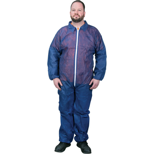 Coveralls, Medium, Blue, Polypropylene Pathway Supply LP