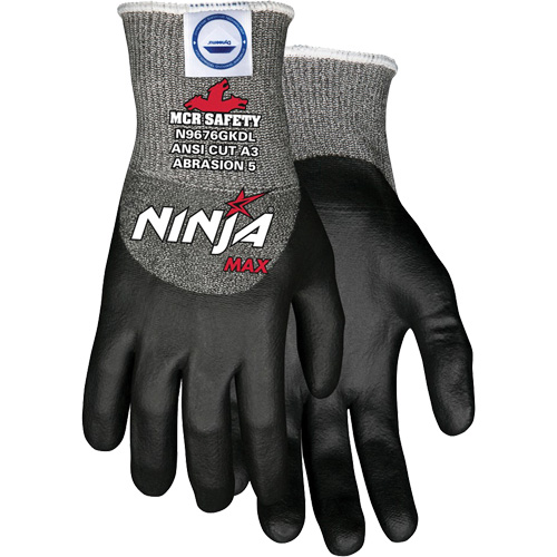 Gants r&eacute;sistant aux coupures Max Ninja, Moyen, Calibre 10, Rev&ecirc;tement Bipolym&egrave;re, ASTM ANSI niveau A3 Pathway Supply LP