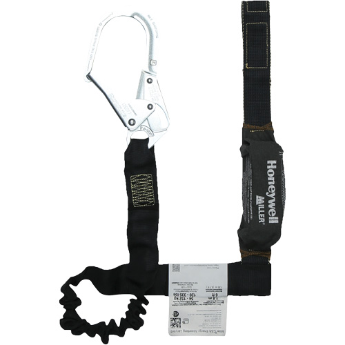 Longe avec amortisseur de choc r&eacute;sistante &agrave; l'arc &eacute;lectrique Miller, 6', Point d'ancrage &agrave; Crochet pour &eacute;chafaudage, Boucle d'&eacute;tranglement aux jambes, Kevlar Pathway Supply LP