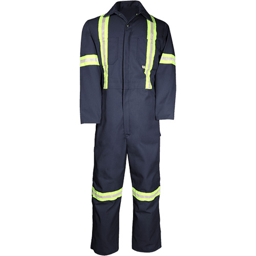 Deluxe Work Coveralls, 50, Navy Blue Pathway Supply LP