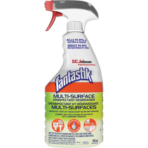 D&eacute;sinfectant et d&eacute;graissant multisurface professionnel Fantastik, 946 ml, Bouteille &agrave; g&acirc;chette Pathway Supply LP