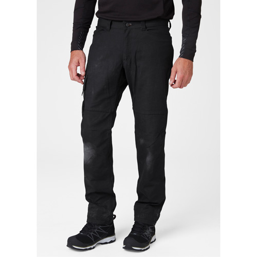 Pantalons d'entretien Oxford, Poly-coton, Noir, Taille 30, Entrejambe 30 Pathway Supply LP