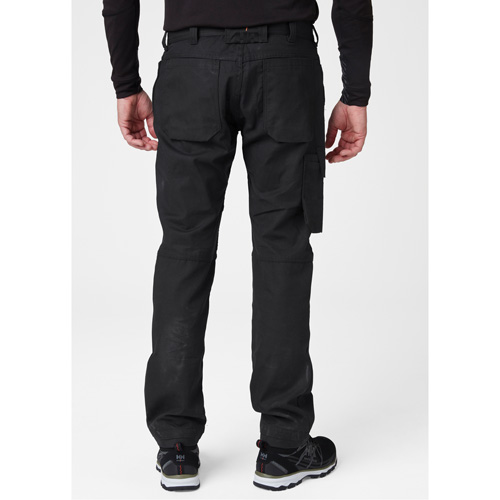 Pantalons d'entretien Oxford, Poly-coton, Noir, Taille 30, Entrejambe 30 Pathway Supply LP