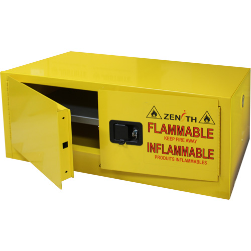 Flammable Storage Cabinet, 12 gal., 2 Door, 43" W x 18" H x 18" D Pathway Supply LP