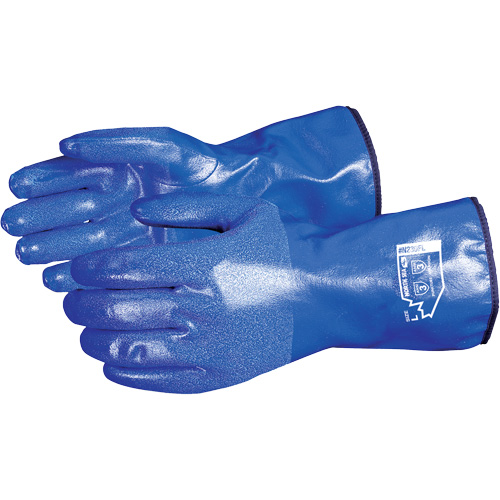 Gants r&eacute;sistants aux produits chimiques North Sea, Taille Petit, 11" lo, Nitrile, Doublure en Molleton, Gant de calibre hiver Pathway Supply LP