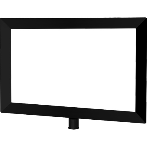 Porte-enseigne horizontal robuste pour montant classique, Noir Pathway Supply LP