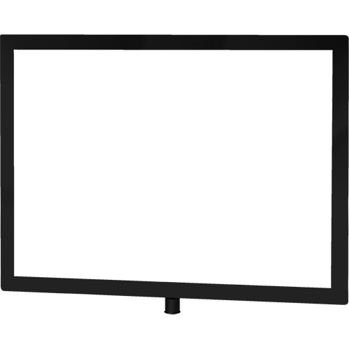 Porte-enseigne horizontal robuste pour montant classique, Noir Pathway Supply LP