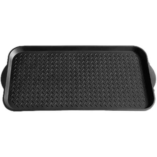Boot Tray, Plastic, Black, 19" L x 39" W Pathway Supply LP